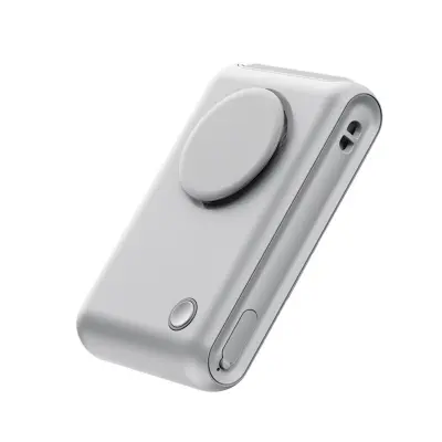 6-v-1 prenosni ventilator za mizo in pas, 2000mAh, 360° dovod Gray
