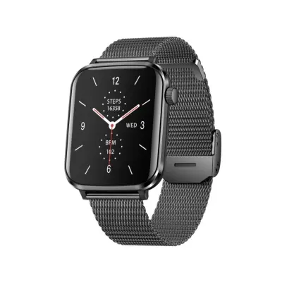Pametna ura V82 kovinski pašček, 1.85 inch HD zaslon, Bluetooth klic Black