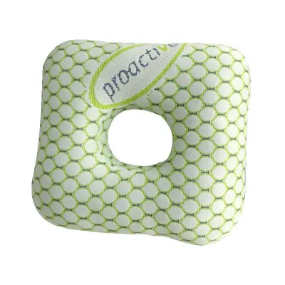 Rosen zelena blazina z odprtino za uho, pralna, za spanje na boku