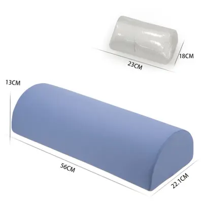 Ergonomska blazina iz ice silk z memorijsko peno 56x22x13cm Blue