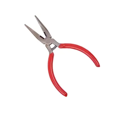 4.5 inch rdeče iglaste klešče z ergonomskim gumiranim ročajem