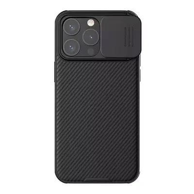 Odprta emb - Nillkin ovitek CamShield Pro za iPhone 15 Pro (črn)