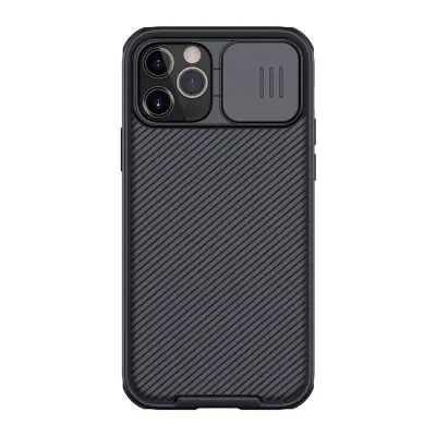 Odprta emb - Nillkin CamShield Pro ohišje za iPhone 12/ iPhone12 Pro (črno)