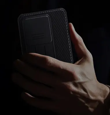 Odprta emb - Ovitek za telefon Xiaomi 14T Pro,ohišje za telefon Nillkin CamShield Pro Primer,Zaščitni primer za drsni objektiv,črna