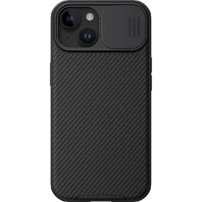 Odprta emb - Nillkin CamShield Pro (PC + TPU) Magnetic (MagSafe) zaščita za iPhone 15 - črna
