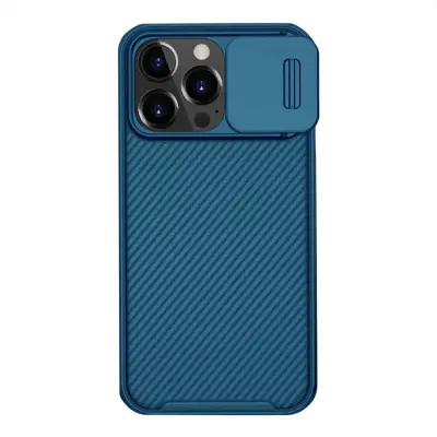Odprta emb - Nillkin ovitek CamShield Pro za iPhone 13 Pro (moder)