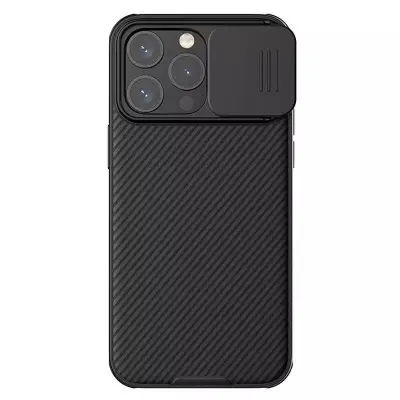 Odprta emb - Nillkin CamShield Pro (PC + TPU) Magnetic (MagSafe) zaščita za iPhone 15 Pro - črna