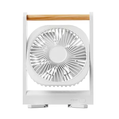 Ravni prenosni namizni ventilator 2000mAh, Type-C hitro polnjenje White