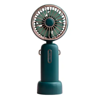 Zložljiv polnilni ročni ventilator 4800mAh, 3-hitrostni, z vrvico Green