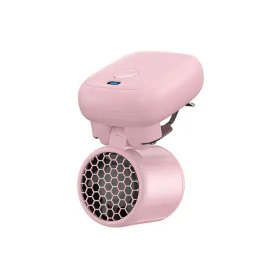 Prenosni USB polnljiv mini spončni ventilator z 1200mAh baterijo Pink