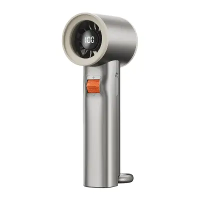 Digitalni turbo obesek ventilator 3000mAh, Type-C hitro polnjenje Gold