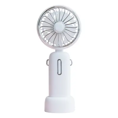 Zložljiv polnilni ročni ventilator 4800mAh, 3-hitrostni, z vrvico White