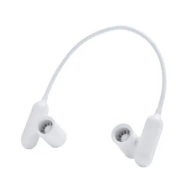 Prenosen vratni ventilator z 2000mAh, 3-stopnje in nastavljiv izhod White