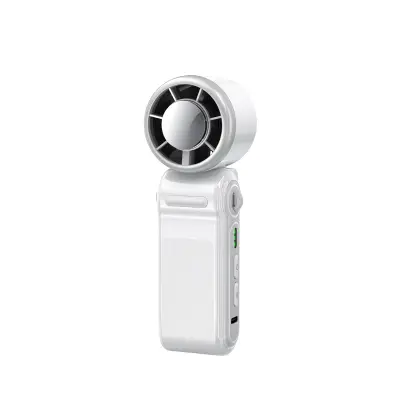 Tri-v-enem zložljiv prenosni ventilator, USB, 3-stopnje, 2000mAh White