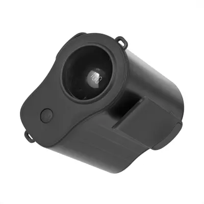 Hitri nosljiv pasni ventilator 4000mAh, LED zaslon in več sponk Black
