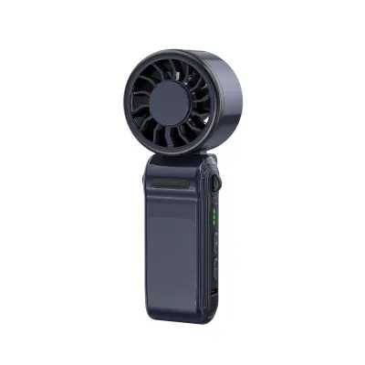 Prenosni zložljivi ročni ventilator, mini turbina 2000mAh Black