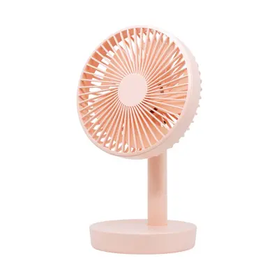 Polnilni namizni ventilator 4000mAh, 3 hitrosti, 150° oscilacija Pink