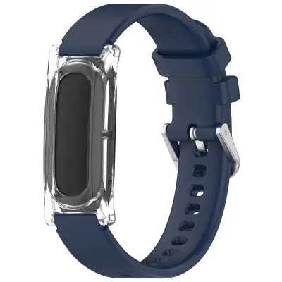 Deljiv silikonski ovitek s PC pasom za Google Fitbit Air Dark Blue
