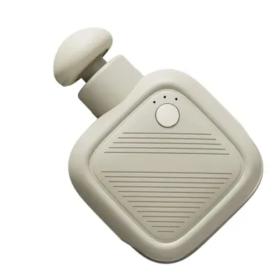Mini masažni pištola za fascijo – brezkrtačni motor, 4 hitrosti, Type-C Beige