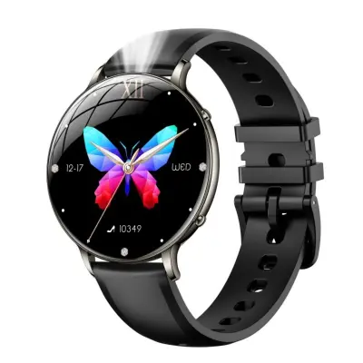 Pametna ura 1.32inch AMOLED z merjenjem aktivnosti in IP68 Black