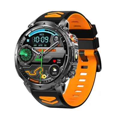 Pametna ura z Bluetooth klici, 1.7 inch IPS zaslon, 1400mAh baterija Black Orange