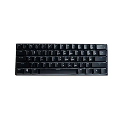 61-tipkna žična mehanska tipkovnica z rdečimi linearnimi stikali, RGB