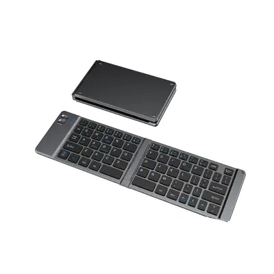 Zložljiva 66-tipkovna brezžična tipkovnica, Type-C, Bluetooth/2.4G Titanium