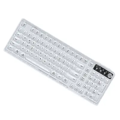 Žična 99-tipkna tipkovnica z RGB in multimedijskim gumbom White