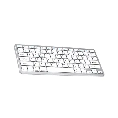 Tri-mode 2.4G+Bluetooth 3.0/5.0 brezžična tipkovnica, tihi škarjasti mehanizem Silver