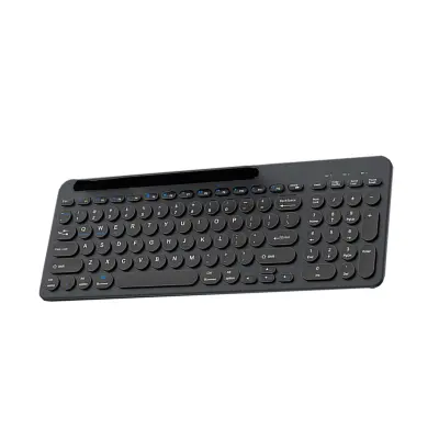 Tri-mode brezžična tipkovnica za 3 naprave, tihi škarjasti tipki Black