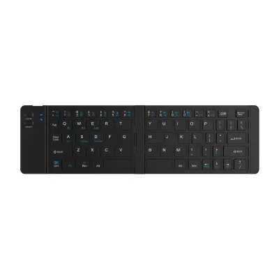 Zložljiva 66-tipkovna brezžična tipkovnica, Type-C, Bluetooth/2.4G Black