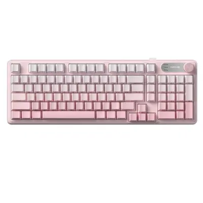 98-tipkasta tri-modna tipkovnica RGB z PBT tipkami in gumbom