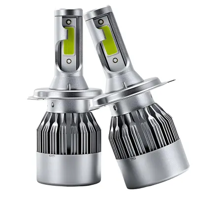 Komplet 2 LED žarnic C6 H4 24W za avtomobilske žaromete, visoka intenzivnost osvetlitve