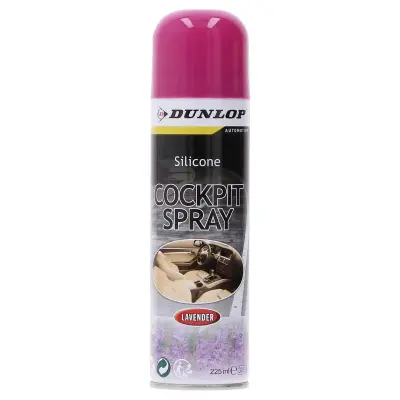 Dunlop, Sprej 225 ml Čistilo za kokpit avtomobila Dišava sivke, Lavanda