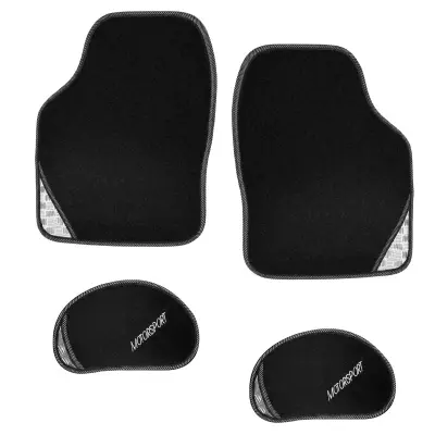 Komplet univerzalnih avtomobilskih preprog 4 kosi iz flokiranega PVC-ja 42×57cm