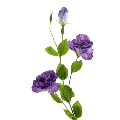 Umetna roža plastika Viridis Eustoma 70cm gumirana 1kos