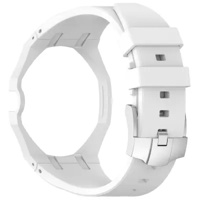 Silikonski pašček za uro, kompatibilen s Swatch Royal Pop in AP, 20mm White