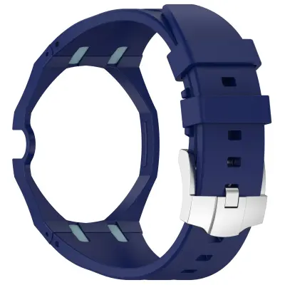 Silikonski pašček za uro, kompatibilen s Swatch Royal Pop in AP, 20mm Blue
