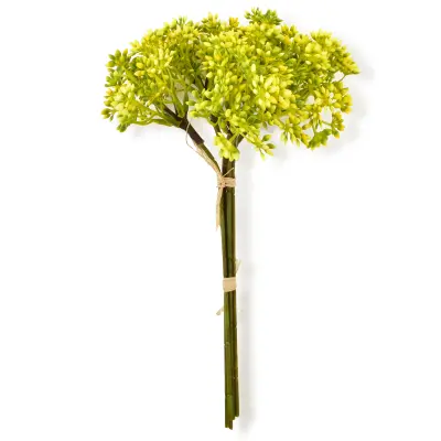 Umetni šopek plastika Viridis Gypsophila 30cm bela 6kos
