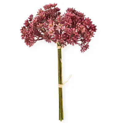 Umetni šopek plastika Viridis Gypsophila 30cm bela 6kos