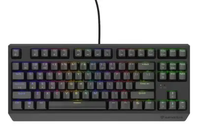 Žična tipkovnica GENESIS Thor 230 TKL Outemu Rjava Črna