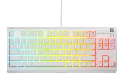 Tipkovnica STEELSERIES Apex 3 TKL, bela