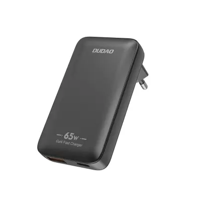 DUDAO GAN A65Q 65W STENSKI POLNILEC USB-A USB-C PD ZA TELEFONE PRENOSNIKE
