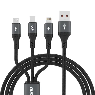 DUDAO KABEL L3E 3 V 1 60W ZA MICROUSB USB-C ZA LIGHTNING PHONES TABLICE