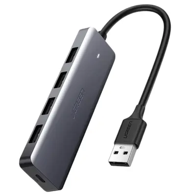 UGREEN USB HUB 4X PORTS 3.2 GEN 1 ZA RAČUNALNIK Z MIKRO USB NAPAJALNIM VRATOM