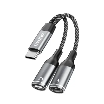 DUDAO USB-C ADAPTER ZA ANDROID TELEFONE 2V1 TIP C PRIKLJUČEK HITRI POLNILEC