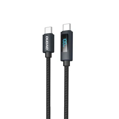 DUDAO KABEL USB-C NA USB-C 100W Z LED ZASLONOM 1M ZA TELEFONE