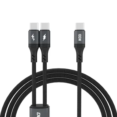 DUDAO USB-C KABEL 2V1 100W ZA PRENOSNI TELEFON 1,2M KABEL ZA HITRO POLNILO