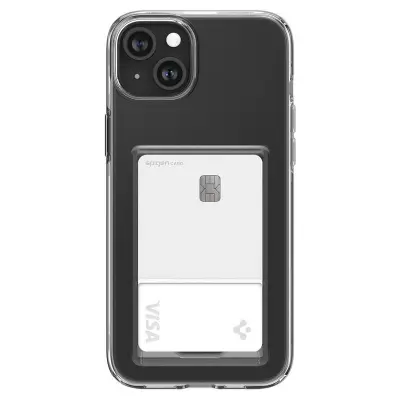 SPIGEN CRYSTAL SLOT OVITEK ZA IPHONE 15 PLUS PROZOREN ZAŠČITNI Z OVITKOM