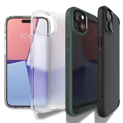 OVITEK SPIGEN CRYSTAL HYBRID ZA IPHONE 15 PLUS PROZOREN VISOKA ZAŠČITA